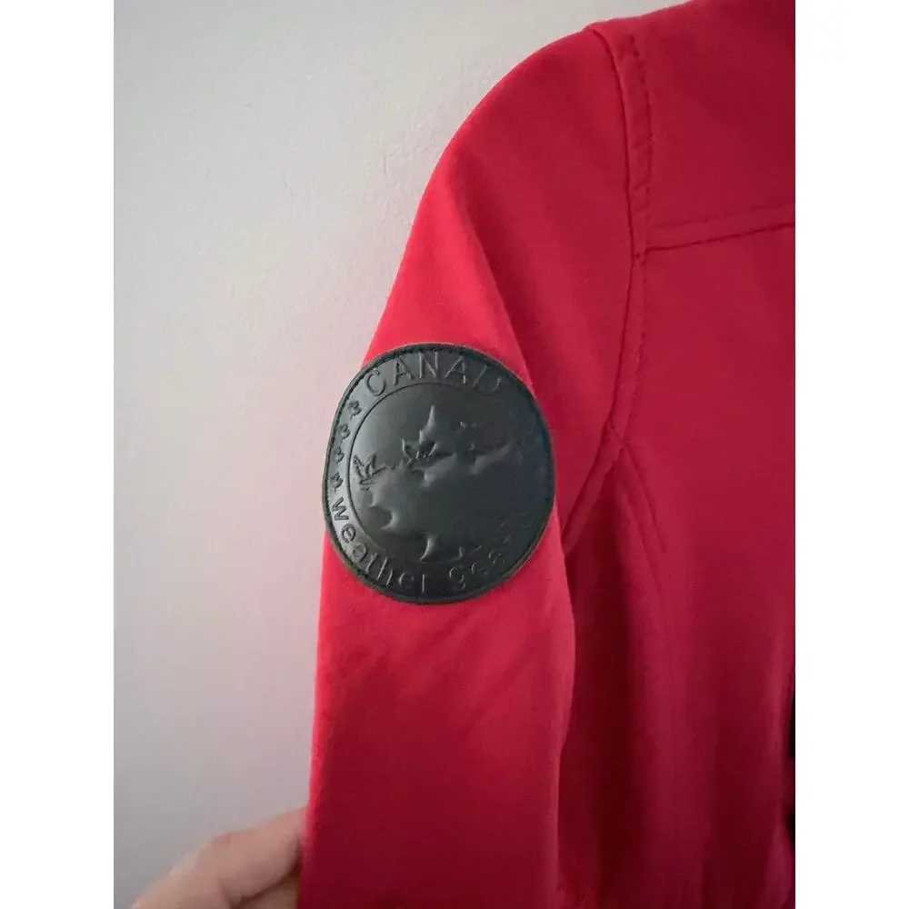 Canada Weather Gear Kids Red Softshell Jacket-Size L (14/16)